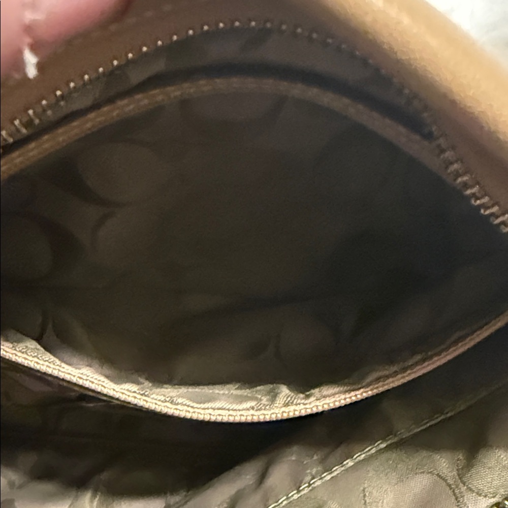 Coach - Tan Leather Shoulder Bag - Picture 11 of 11